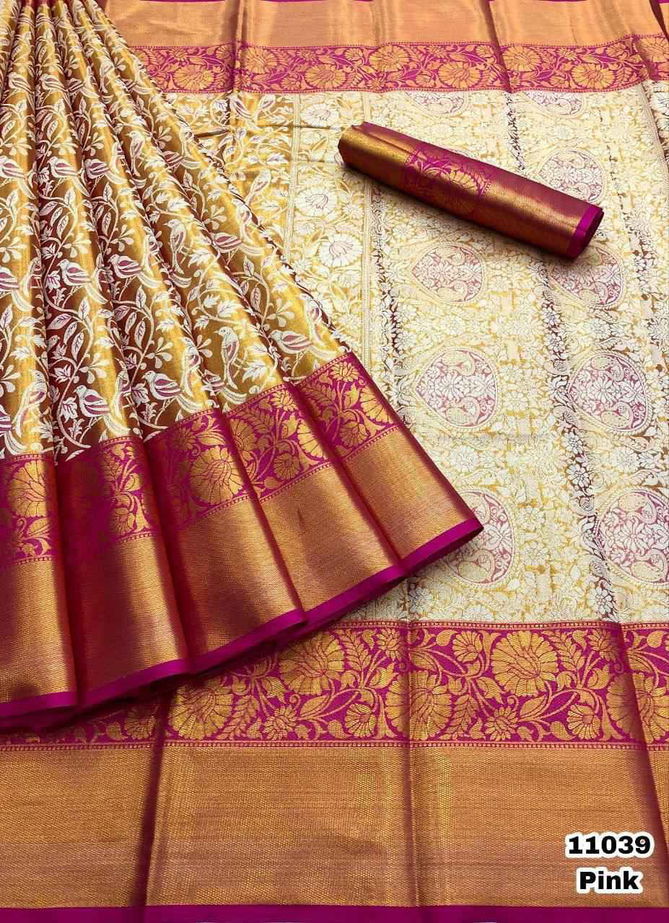 LC 88 Kanjivaram Silk Wedding Wear Sarees Suppliers In India